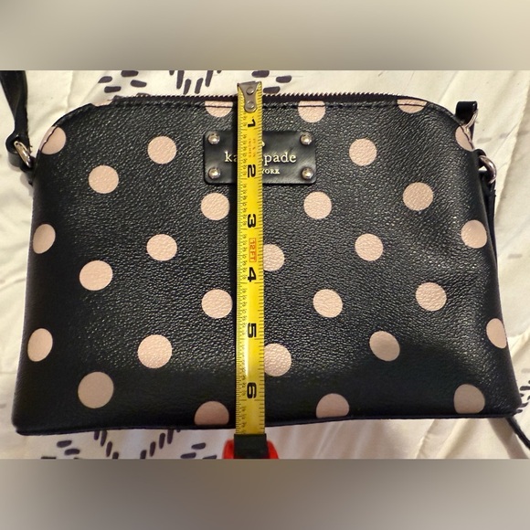 Kate Spade Black with Cream Polka Dots Crossbody - Picture 7 of 10